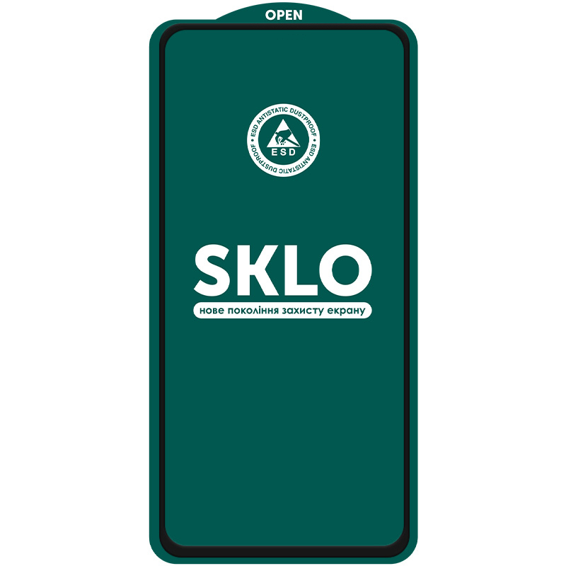 Захисне скло SKLO 5D (тех.пак) для Samsung A36 / A37 / A27 / A56 / A57 / S24 FE / S25 FE / S26 FE Чорний