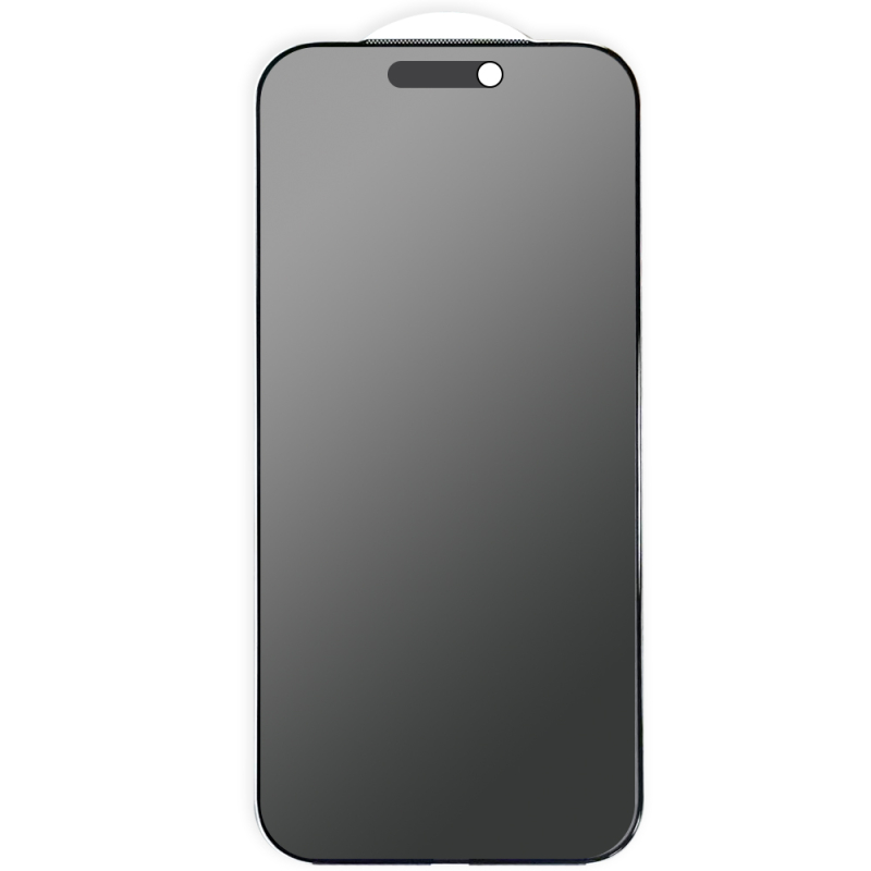 Захисне скло Privacy 5D Matte (тех.пак) для Apple iPhone 18 Pro (6.3") Чорний