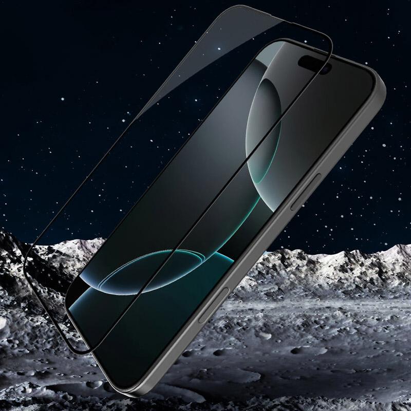 Захисне скло Nillkin (CP + max 3D) (full glue) для Apple iPhone 16 Pro Max (6.9″) Чорний