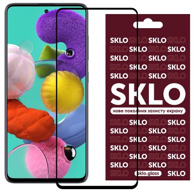 Захисне скло SKLO 3D для Samsung Galaxy A52 4G / A52 5G / A52s Чорний