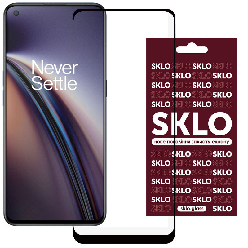 Захисне скло SKLO 3D для Oppo Reno 8 T 4G Чорний