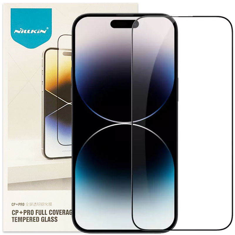 Захисне скло Nillkin (CP + PRO) для Apple iPhone 15 / 16 (6.1″) Чорний