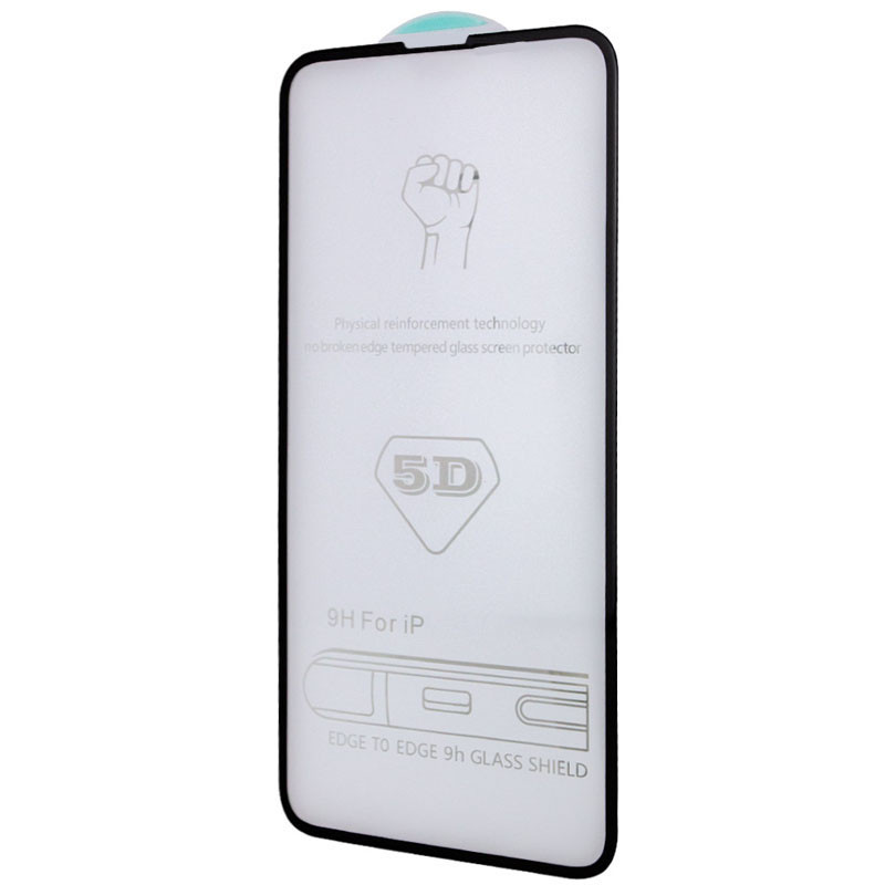 Захисне скло 5D Hard (full glue) (тех.пак) для Apple iPhone 14 Pro (6.1") Чорний