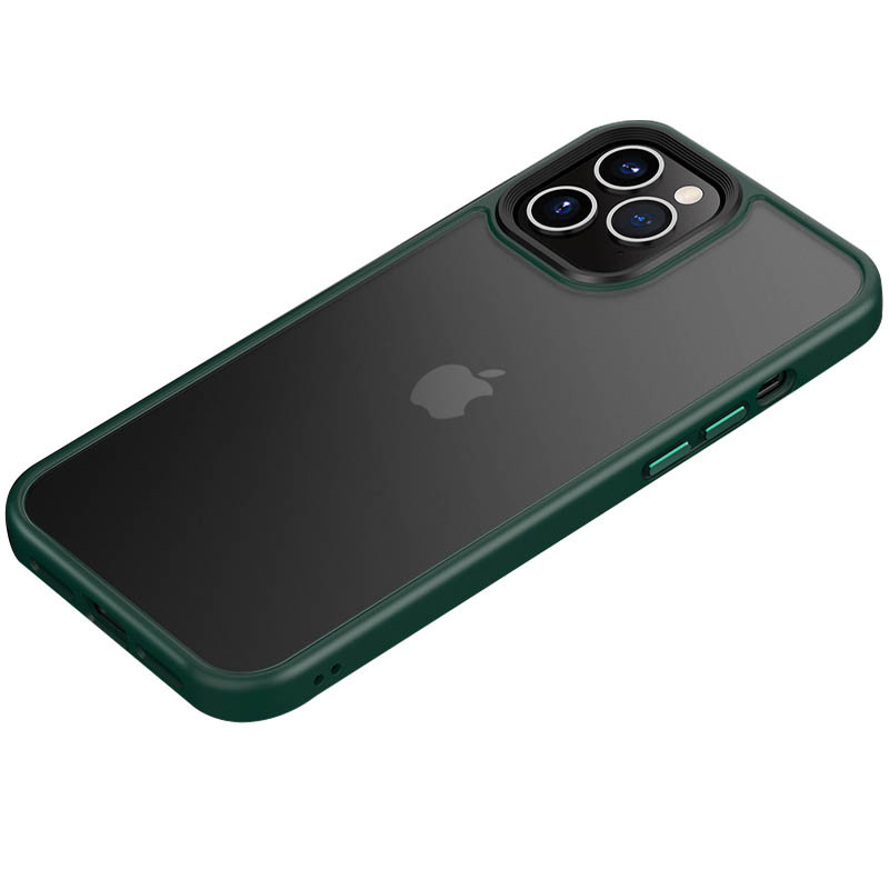 TPU + PC чохол Metal Buttons для Apple iPhone 12 Pro / 12 (6.1″)