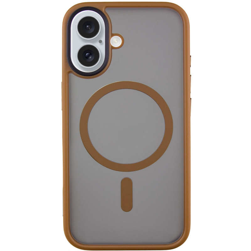 TPU + PC чохол Metal Buttons with Magnetic Fit для Apple iPhone 16 (6.1″)
