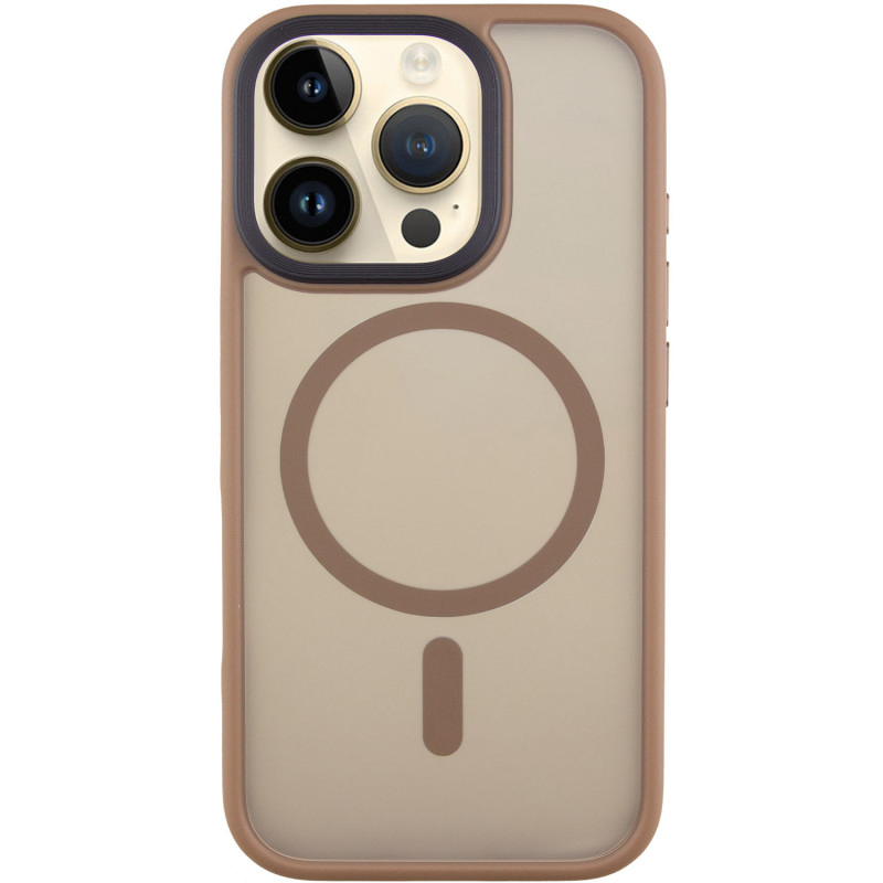 TPU + PC чохол Metal Buttons with Magnetic Fit для Apple iPhone 16 Pro (6.3″)
