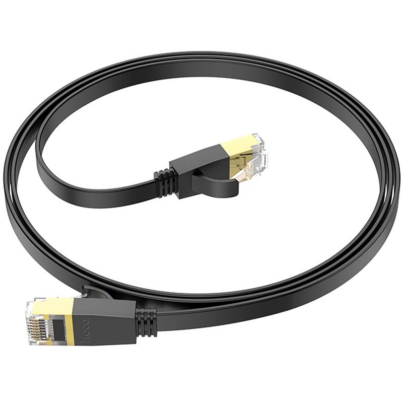 Кабель (патч-корд) Hoco US07 Level Pro copper gigabit ethernet (1 м) Black
