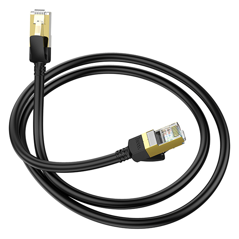 Кабель (патч-корд) Hoco US02 Level pure copper gigabit ethernet (3 м) Black