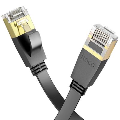 Кабель (патч-корд) Hoco US07 Level Pro copper gigabit ethernet (1 м) Black