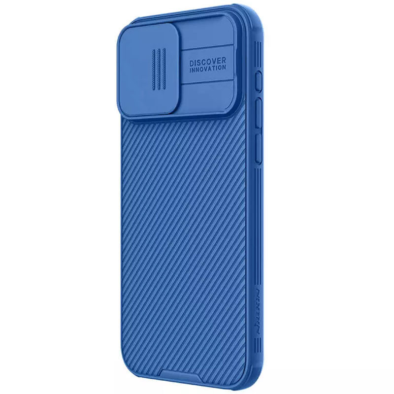 Карбонова накладка Nillkin CamShield Pro для Apple iPhone 15 Pro Max (6.7") Blue