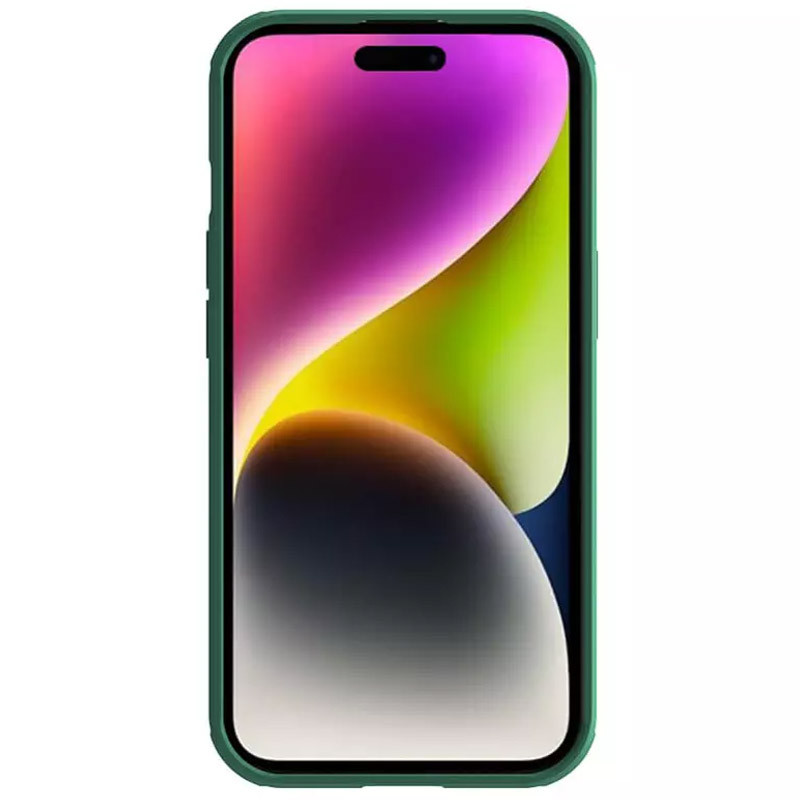 Карбонова накладка Nillkin CamShield Pro для Apple iPhone 15 (6.1") Deep Green
