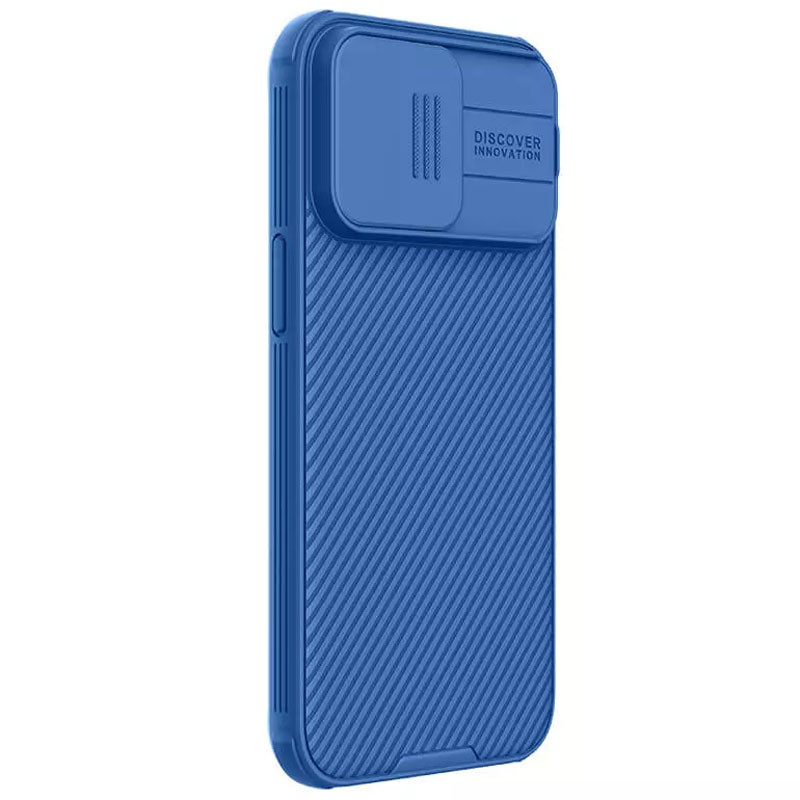 Карбонова накладка Nillkin CamShield Pro для Apple iPhone 15 Pro Max (6.7") Blue