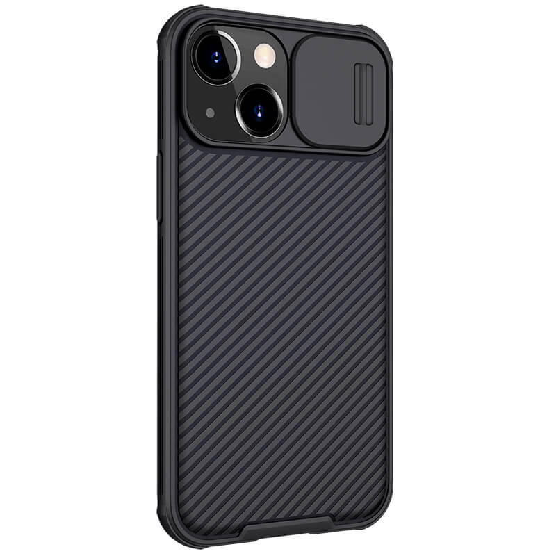Карбонова накладка Nillkin CamShield Pro для Apple iPhone 13 / 14 (6.1") Black