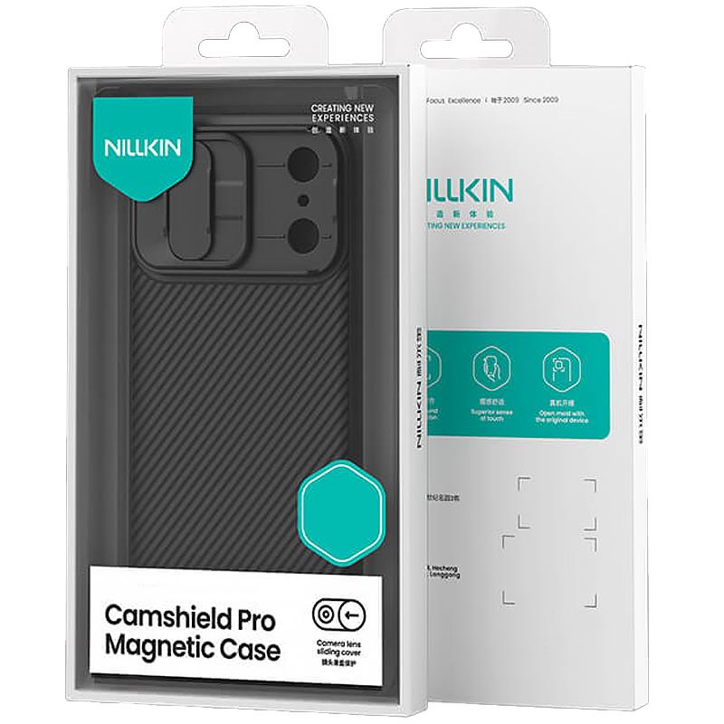 Карбонова накладка Nillkin CamShield Pro Magnetic для Apple iPhone 17 Pro / 18 Pro (6.3") Transparent black