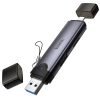 Картридер Hoco HB56A Victory 5in1 Lightning/USB2.0 to SD/TF3.0 + USB 2.0 Metal gray