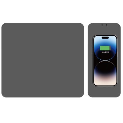 Килимок для мишки STAND JD-S83 з Бездротовий зарядний пристрій 15W (300*220*7mm) Black