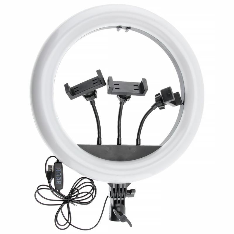 Кільцева світлодіодна LED лампа XD360 14" Black