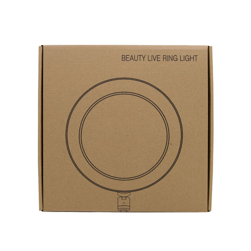 Кільцева світлодіодна LED лампа Flat Ring 8" Black