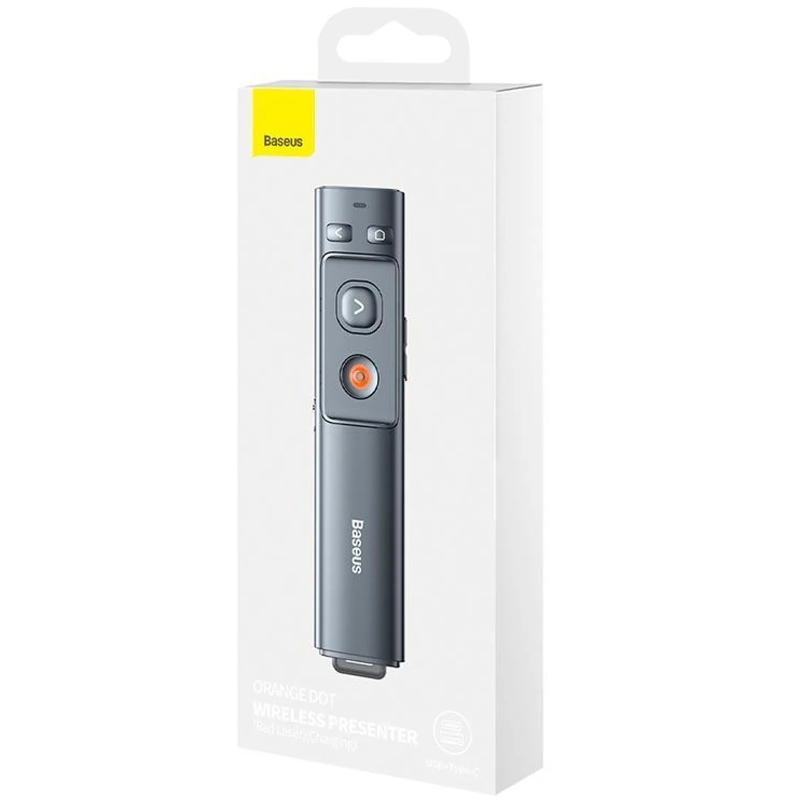 Лазерна указка Baseus Orange Dot Wireless Presenter (Red Laser) (WKCD) Grey