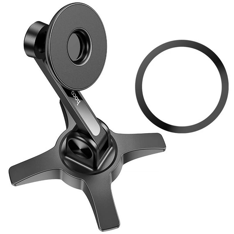 Магнітний тримач для телефону Hoco HD2 Joy ring Black