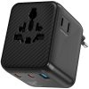 Мережевий універсальний перехідник WIWU UA011 Warrior GaN 25W + 1USB-A/2C Black