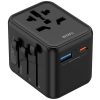 Мережевий універсальний перехідник WIWU UA012 Warrior 12W + 1USB-A/1C Black