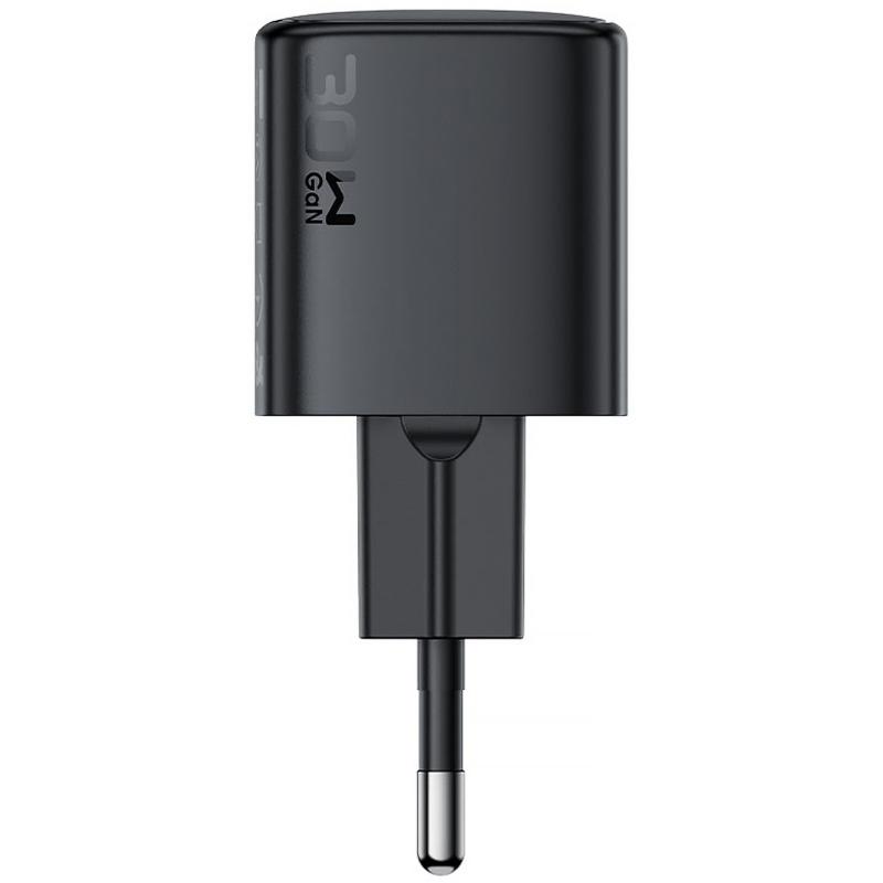 Мережевий зарядний пристрій Acefast A118 PD 30W GaN (1×USB-C) Black
