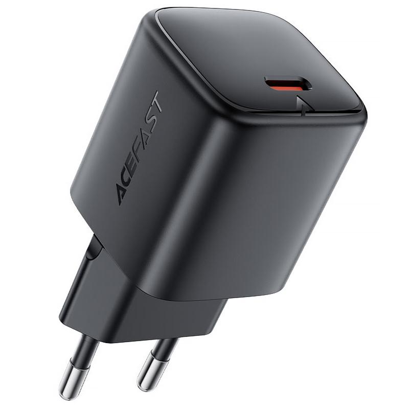 Мережевий зарядний пристрій Acefast A119 PD 45W GaN (1×USB-C) Black