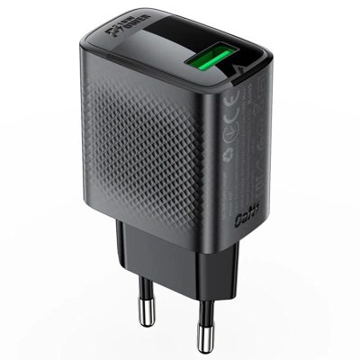 МЗП Acefast A90 QC3.0 18W (1USB-A) Black
