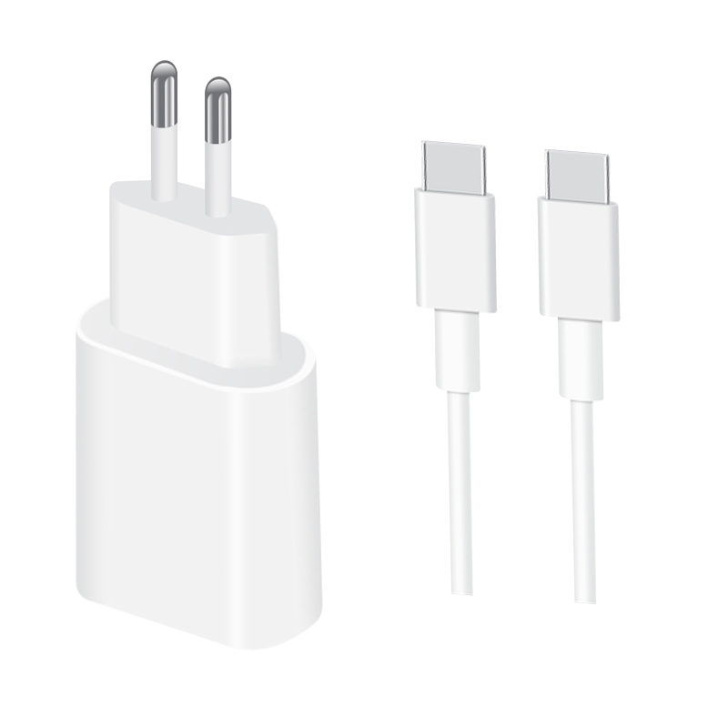 Мережевий зарядний пристрій Amaya AC35CC PD 35W (1×USB-C) + кабель USB-C → USB-C White