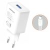 МЗП Amaya C3 2.4A (1USB-A) + кабель USB to Type-C White