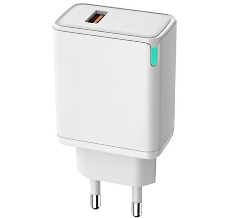 Мережевий зарядний пристрій Amaya E212S QC 3.0 20W (1×USB-A) White
