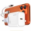 МЗП Amaya E280S PD20W GaN (1USB-C) + кабель Type-C to Type-C White