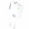 МЗП Amaya E47D PD25W+QC3.0 GaN (1USB-A/1C) White