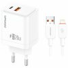 МЗП Amaya E77D PD20W+QC3.0 (1USB-A/1C) + кабель USB to Lightning White