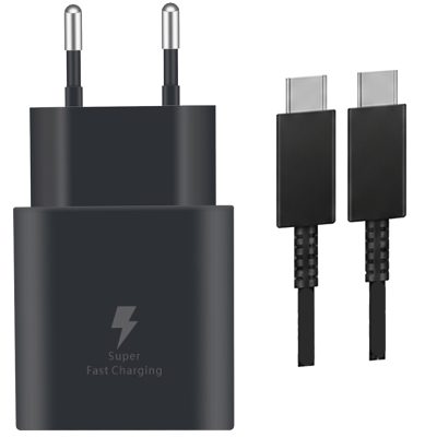 МЗП Amaya SC25CC PD25W (1USB-C) + кабель Type-C to Type-C Black