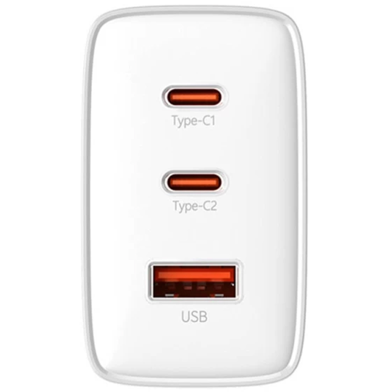 Мережевий зарядний пристрій Baseus Cube Pro Fast Charger PD 65W (1×USB-A / 2×USB-C) (P10111404)
