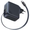 МЗП Baseus EnerCore CJ11 PD100W+QC3.0 with retractable cable (1USB-A/2C) (E0120M) Cluster Black