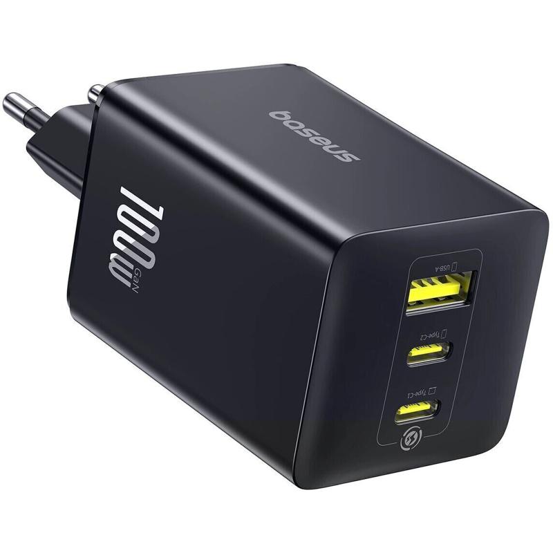 Мережевий зарядний пристрій Baseus EnerFill FE11 Fast Charger PD 100W + QC 3.0 (1×USB-A / 2×USB-C) (P101821)