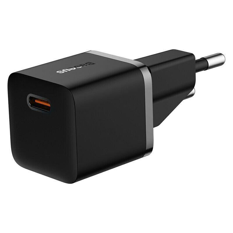 Мережевий зарядний пристрій Baseus GaN5 Fast Charger (mini) PD 20W (1×USB-C) (CCGN05010)