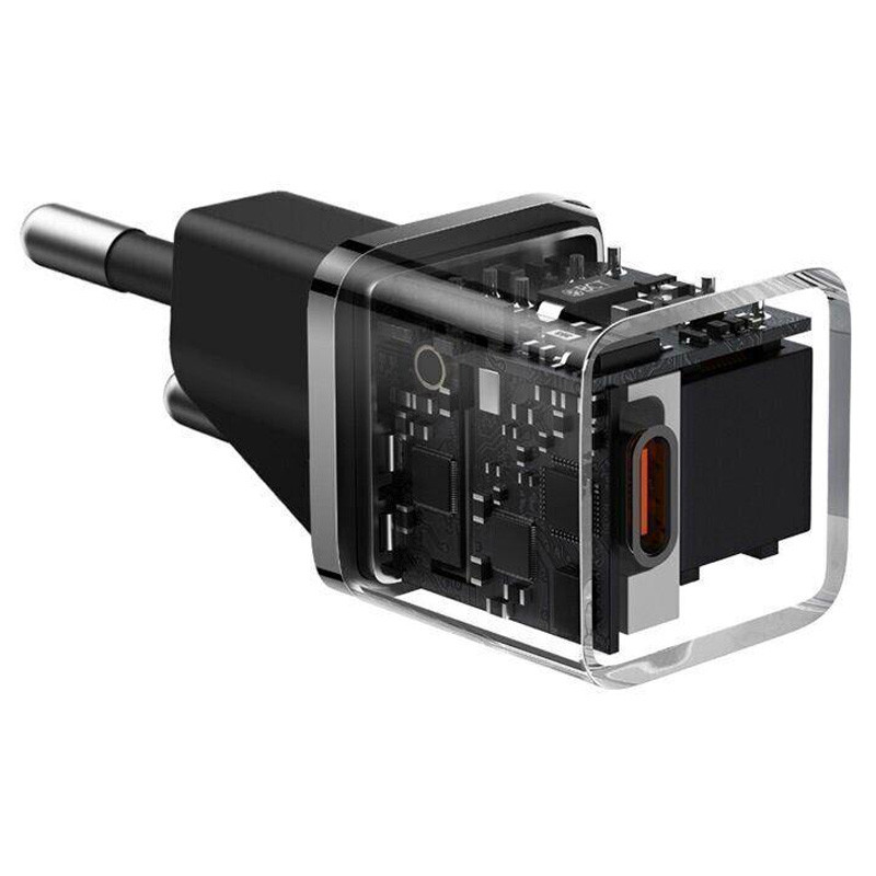 Мережевий зарядний пристрій Baseus GaN5 Fast Charger (mini) PD 20W (1×USB-C) (CCGN05010)