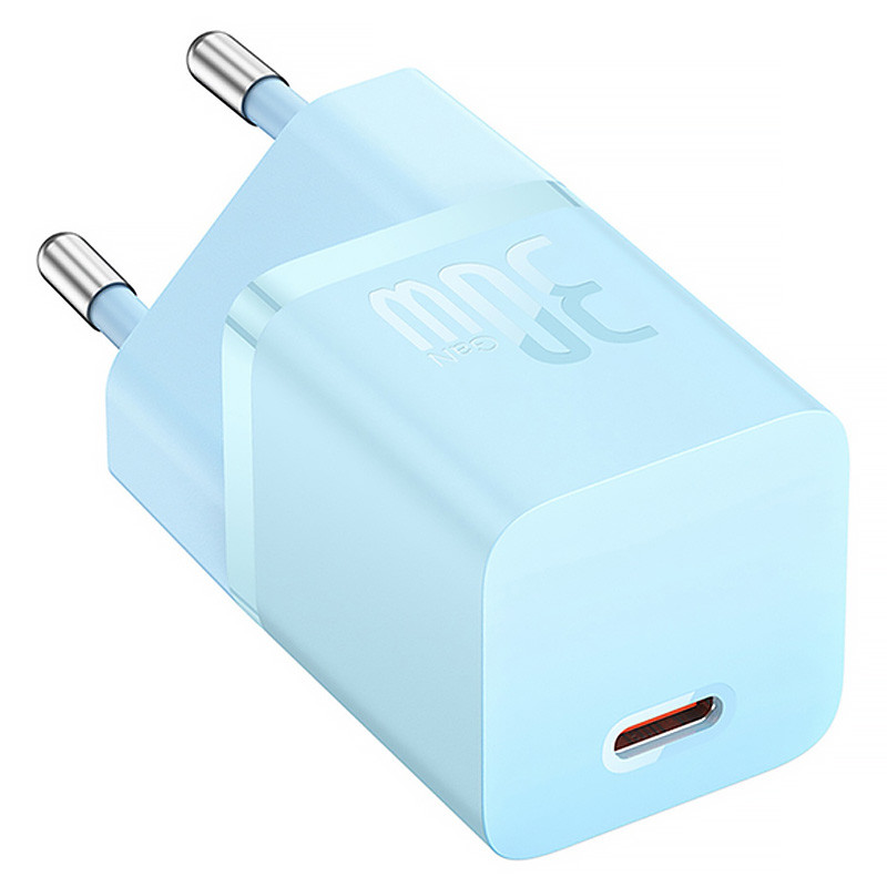 Мережевий зарядний пристрій Baseus GaN5 Fast Charger mini PD 30W (1×USB-C) + кабель USB-C → USB-C (P10110902)