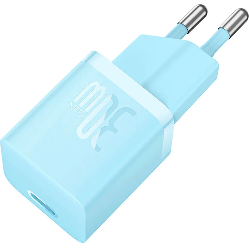 Мережевий зарядний пристрій Baseus GaN5 Fast Charger mini PD 30W (1×USB-C) + кабель USB-C → USB-C (P10110902)