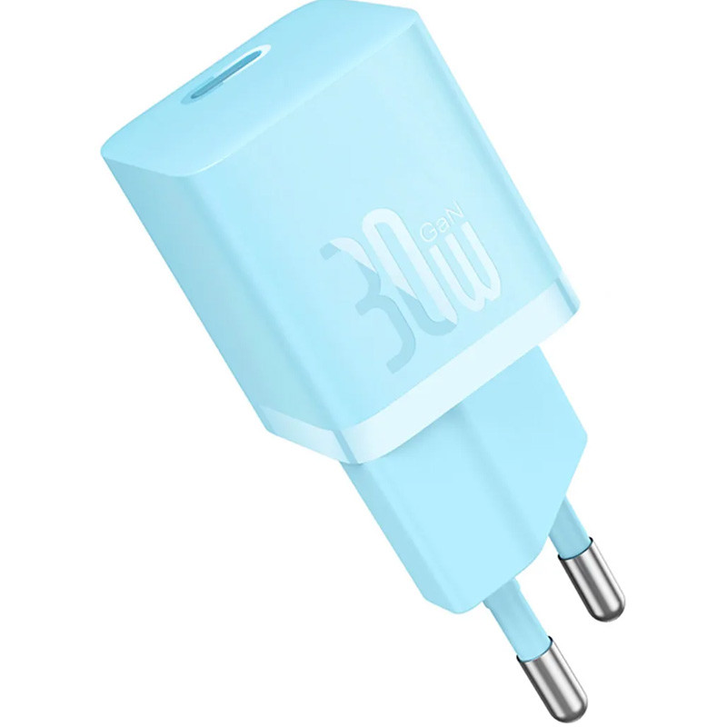 Мережевий зарядний пристрій Baseus GaN5 Fast Charger mini PD 30W (1×USB-C) + кабель USB-C → USB-C (P10110902)