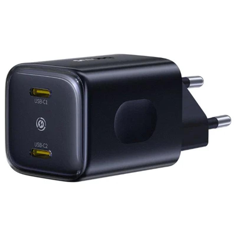 Мережевий зарядний пристрій Baseus PicoGo AN13 Fast Charger 45W (2×USB-C) (E0121F) Cosmic Black