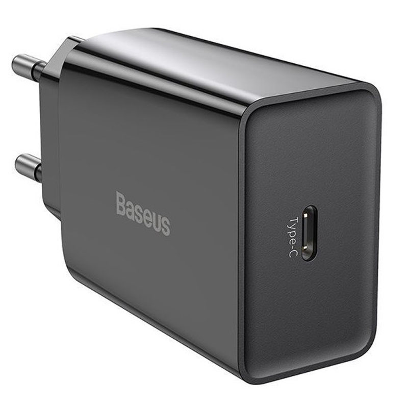 Мережевий зарядний пристрій Baseus Speed Mini Quick Charger PD 20W (1×USB-C) (CCFS-S) Чорний