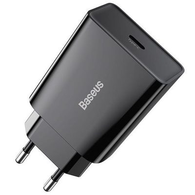 Мережевий зарядний пристрій Baseus Speed Mini Quick Charger PD 20W (1×USB-C) (CCFS-S) Чорний