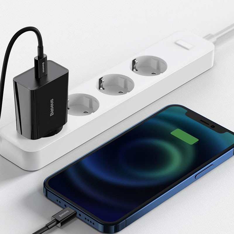 Мережевий зарядний пристрій Baseus Speed Mini Quick Charger PD 20W (1×USB-C) (CCFS-S) Чорний