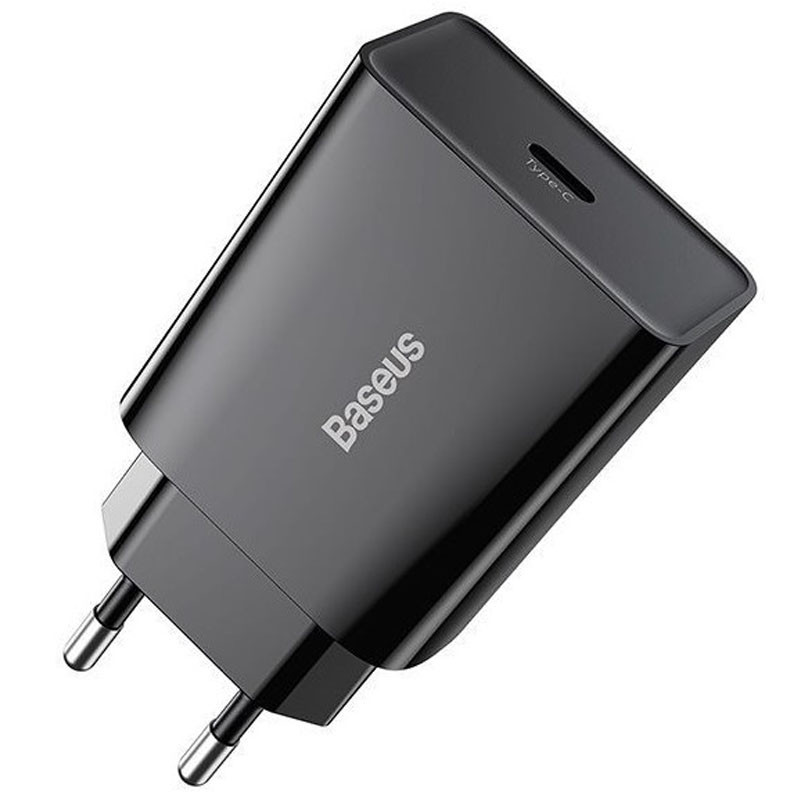 Мережевий зарядний пристрій Baseus Speed Mini Quick Charger PD 20W (1×USB-C) (CCFS-S) Чорний