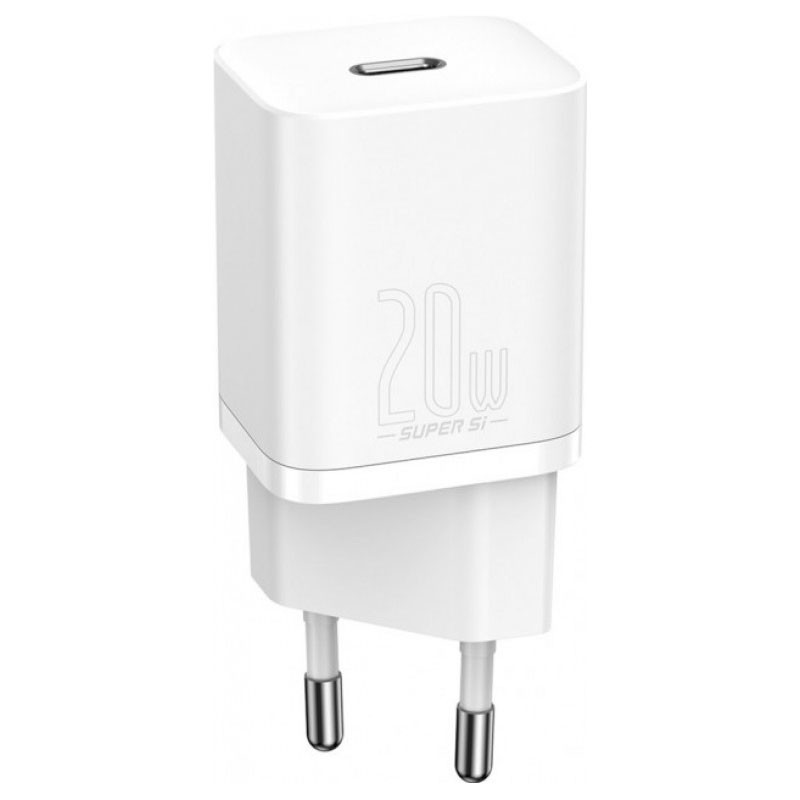 Мережевий зарядний пристрій Baseus Super Si Quick Charger PD 20W (1×USB-C) (CCSUP-B)
